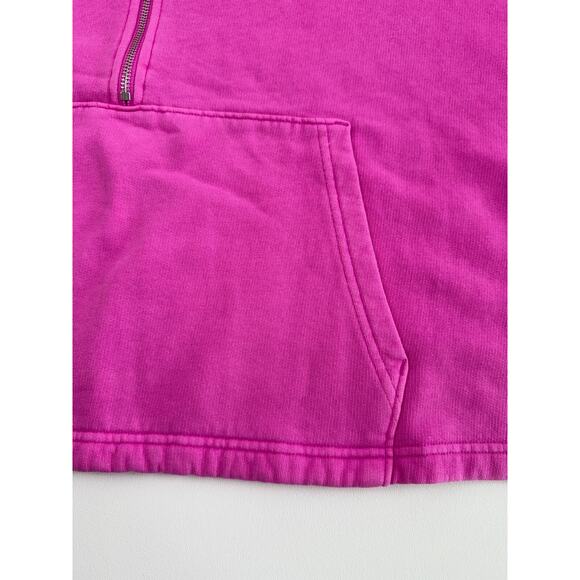 Victoria's Secret PINK Long Sleeve Half Zip Pink Sweatshirt w/Pockets Size XXL - Picture 4 of 15